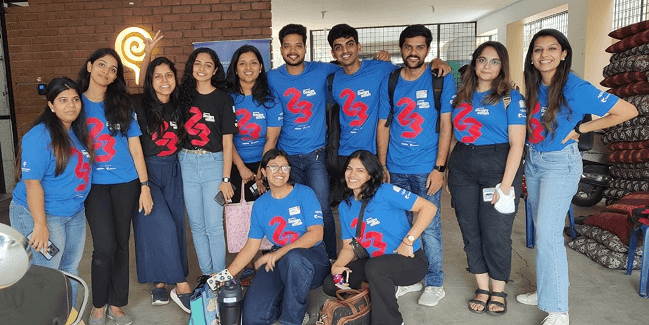 Raj with a designathon team